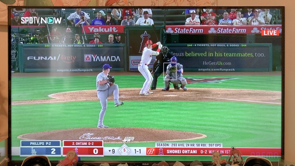 「RCA 4K チューナーレステレビ」のレビュー、評判通り画質は綺麗でAbema の野球中継でも綺麗に映るのでスポーツ鑑賞にもおすすめ